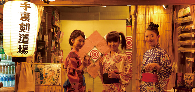 東京お台場大江戸温泉物語縁日風景