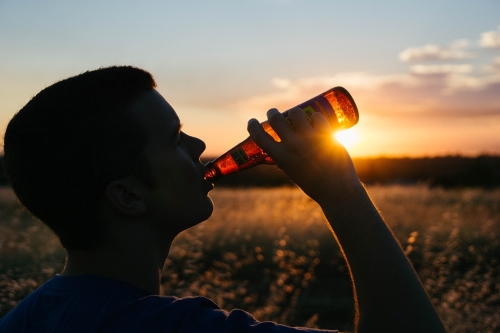 ビール　人